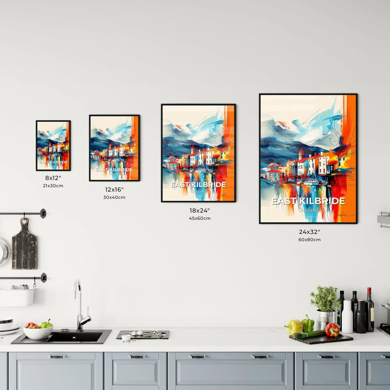 Vibrant East Kilbride, Scotland Kitchen Art