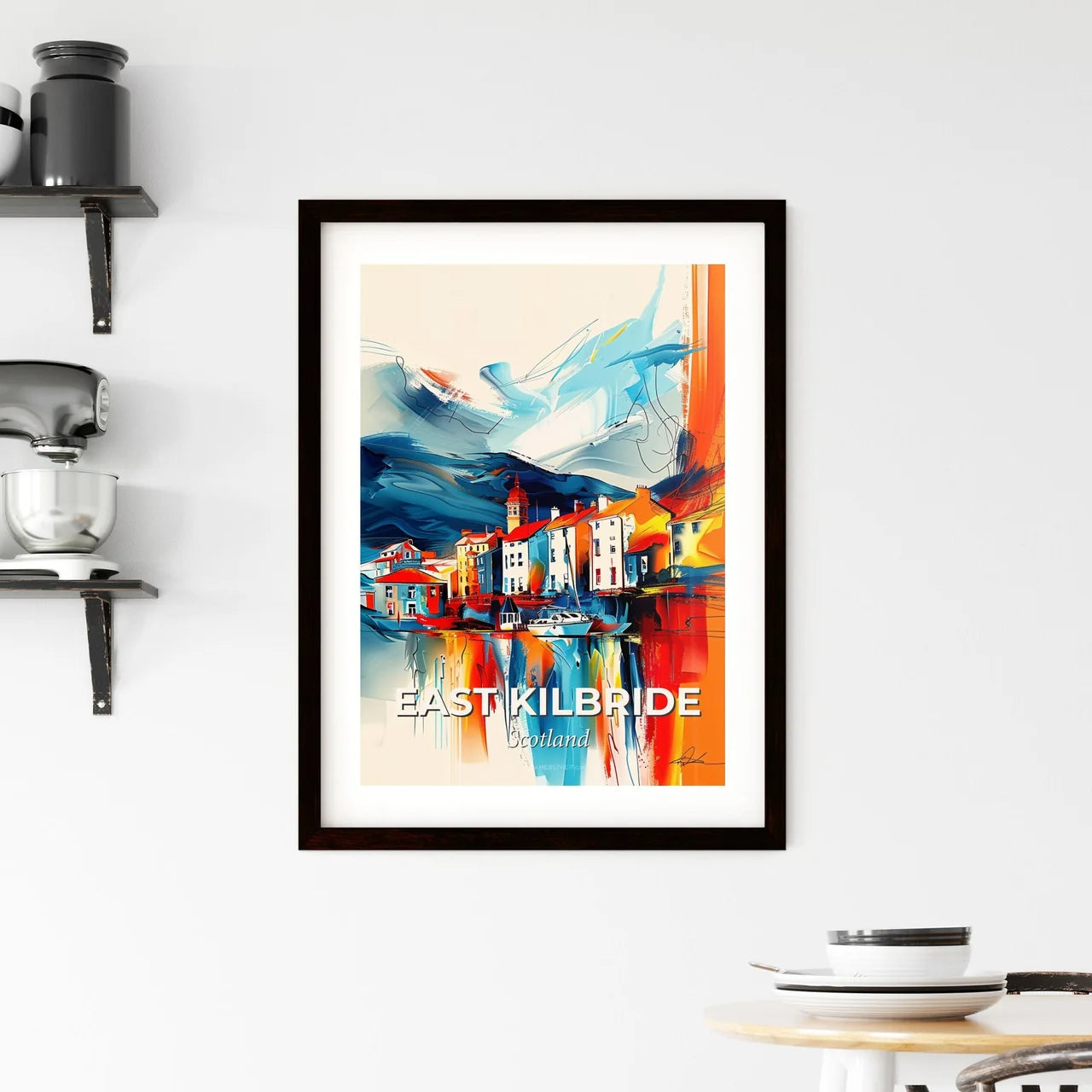 Vibrant East Kilbride, Scotland Framed Print
