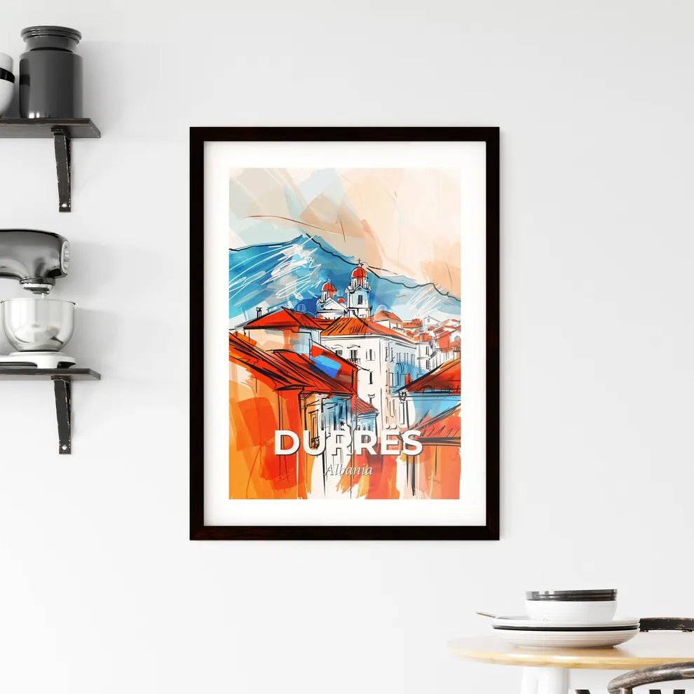 Vibrant Durrës, Albania Framed Print