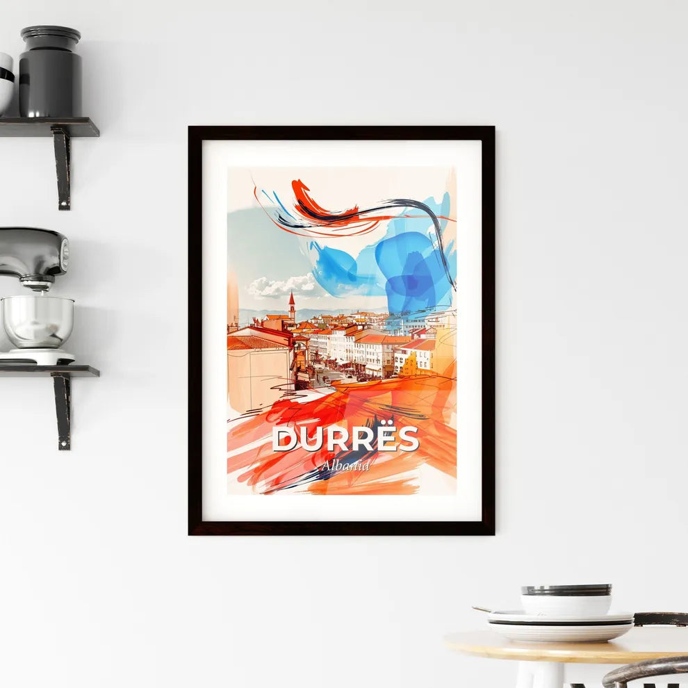 Vibrant Durrës, Albania Framed Print