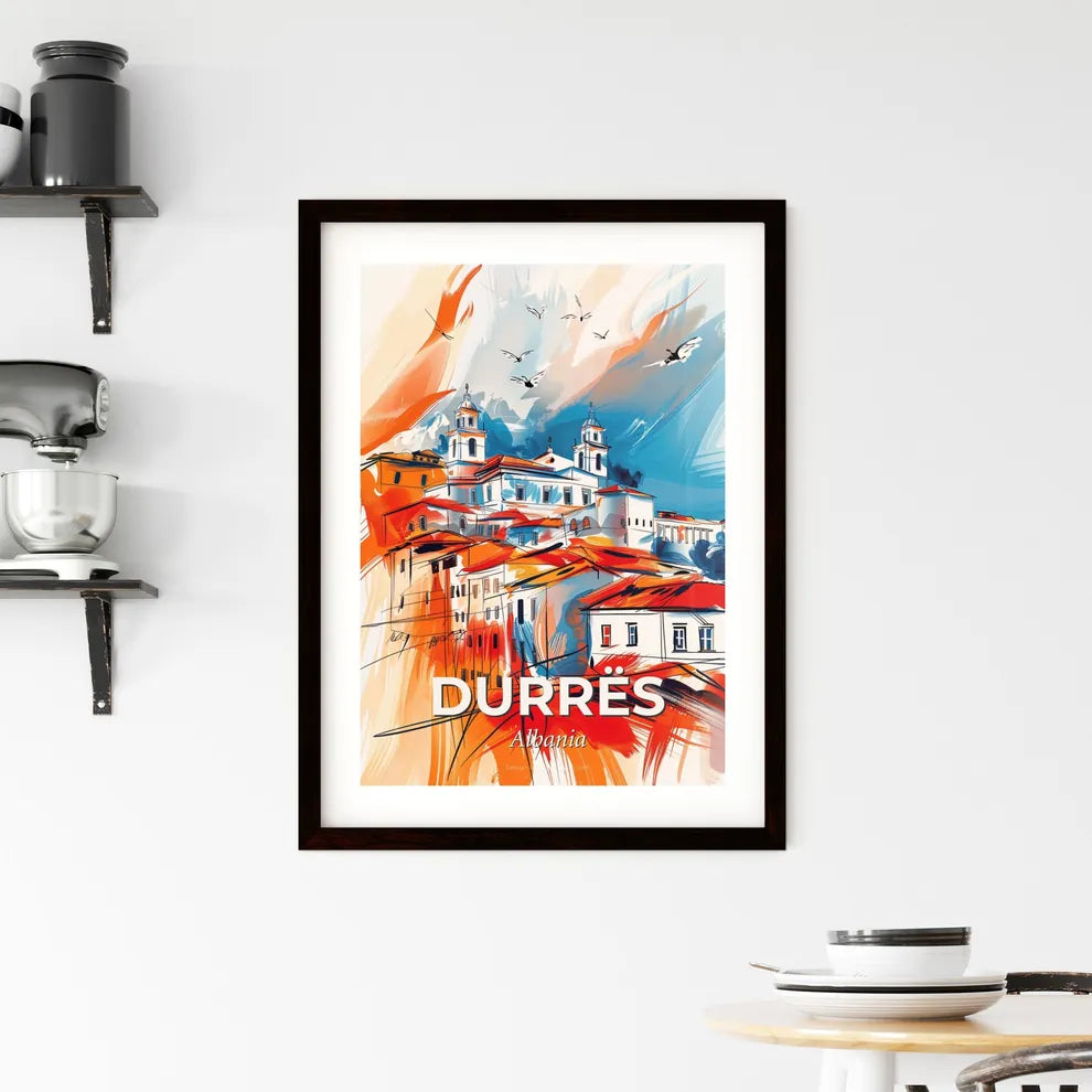 Vibrant Durrës, Albania Framed Print
