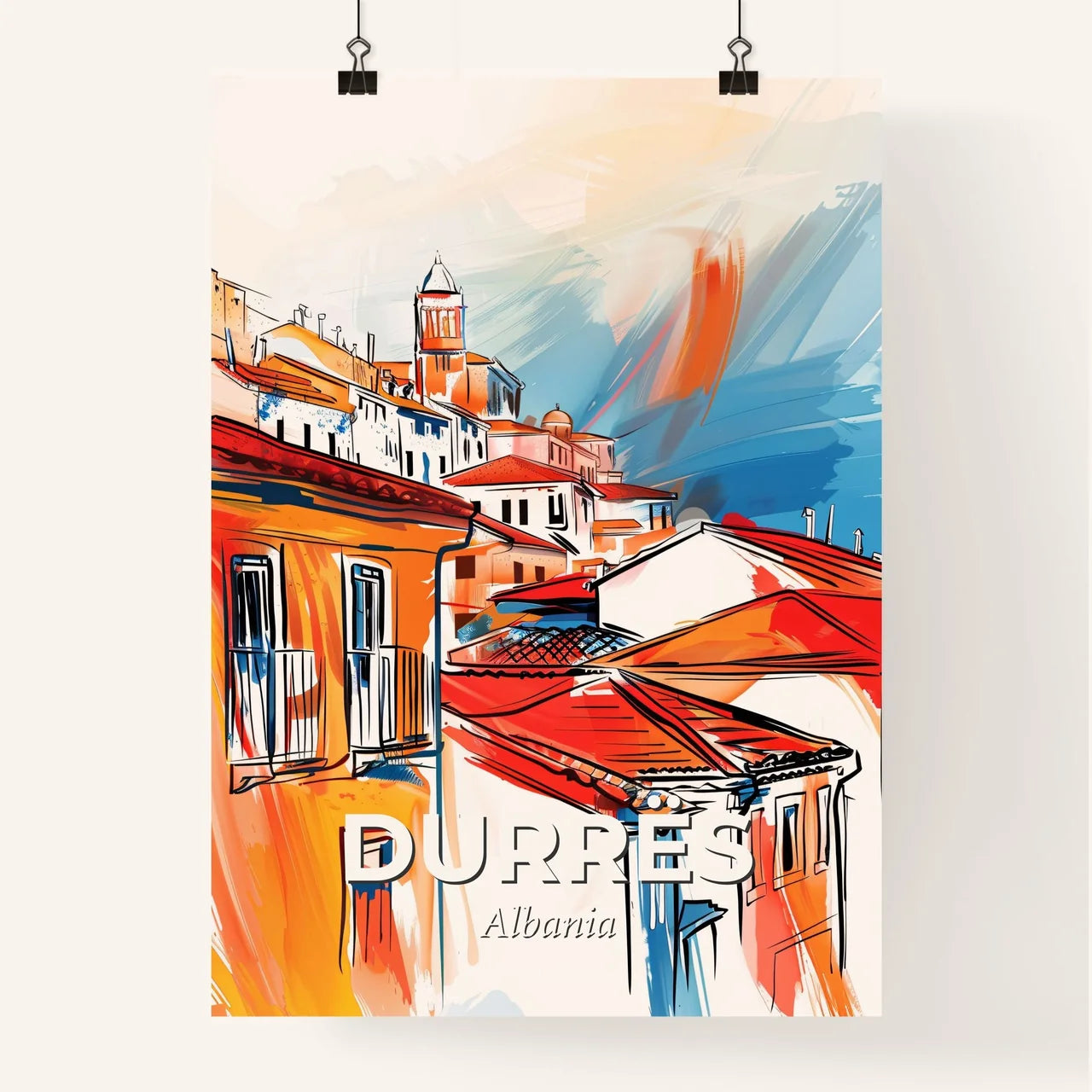 Vibrant Durrës, Albania Poster