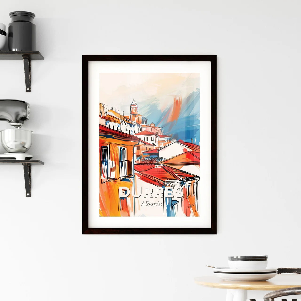 Vibrant Durrës, Albania Framed Print