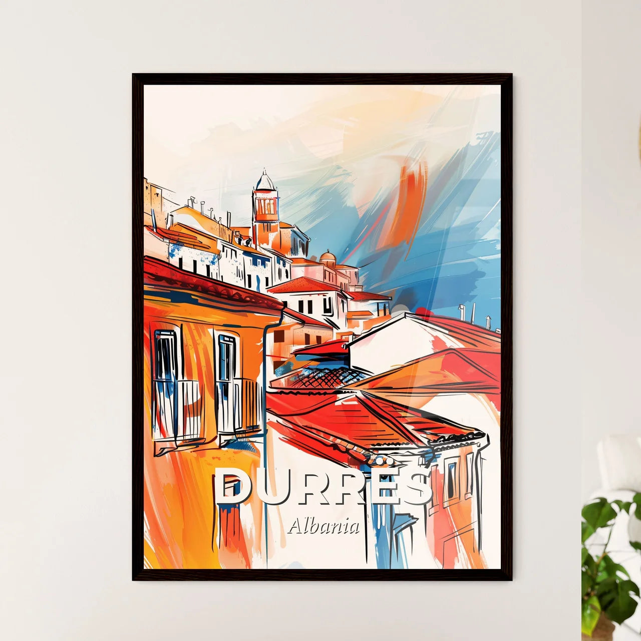 Vibrant Durrës, Albania Art Print
