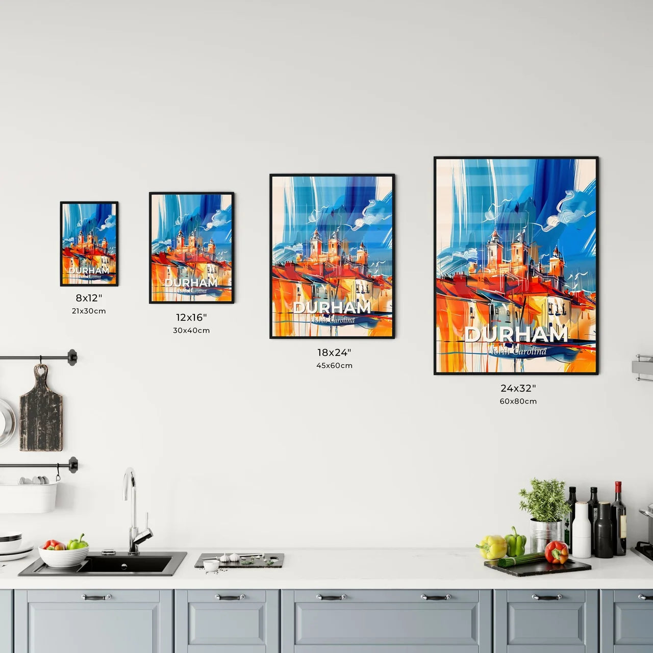 Vibrant Durham, North Carolina Kitchen Art