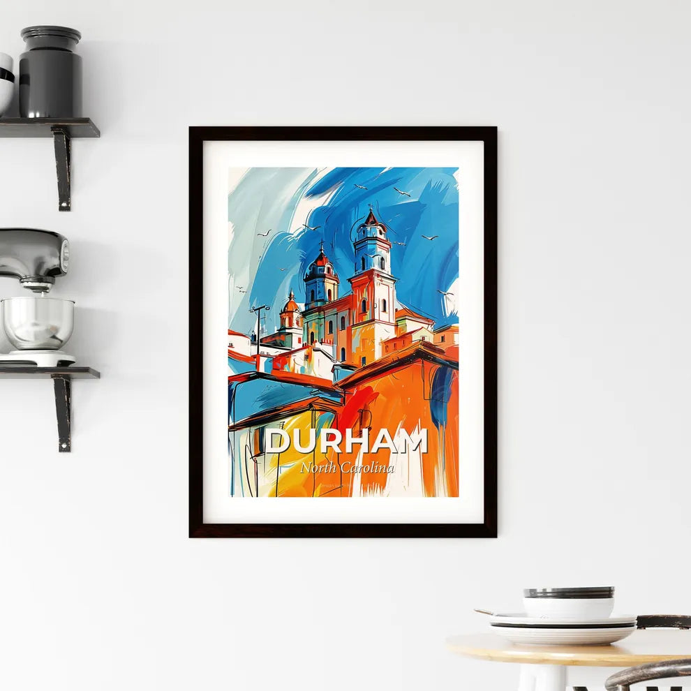 Vibrant Durham, North Carolina Framed Print
