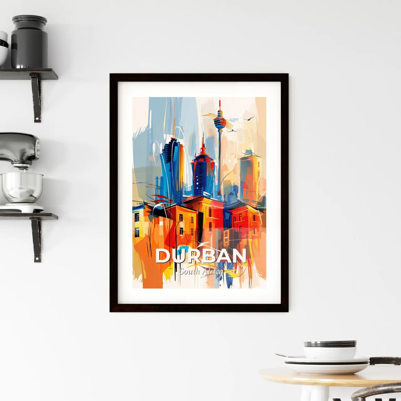 Vibrant Durban, South Africa Framed Print