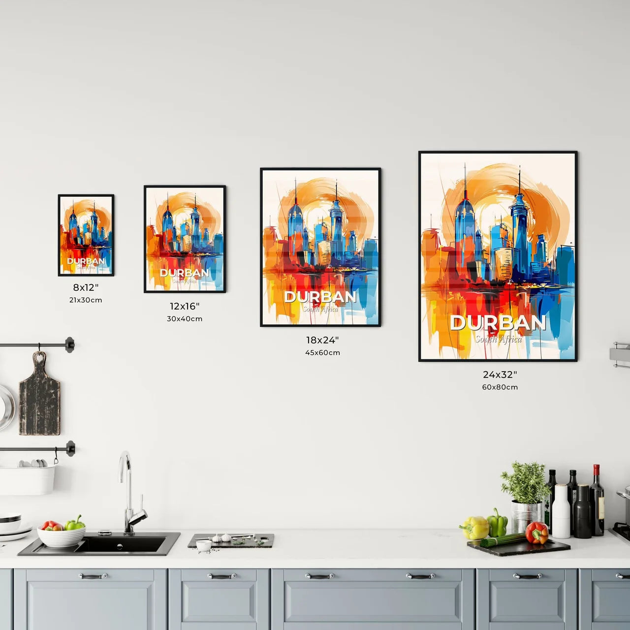 Vibrant Durban, South Africa Kitchen Art