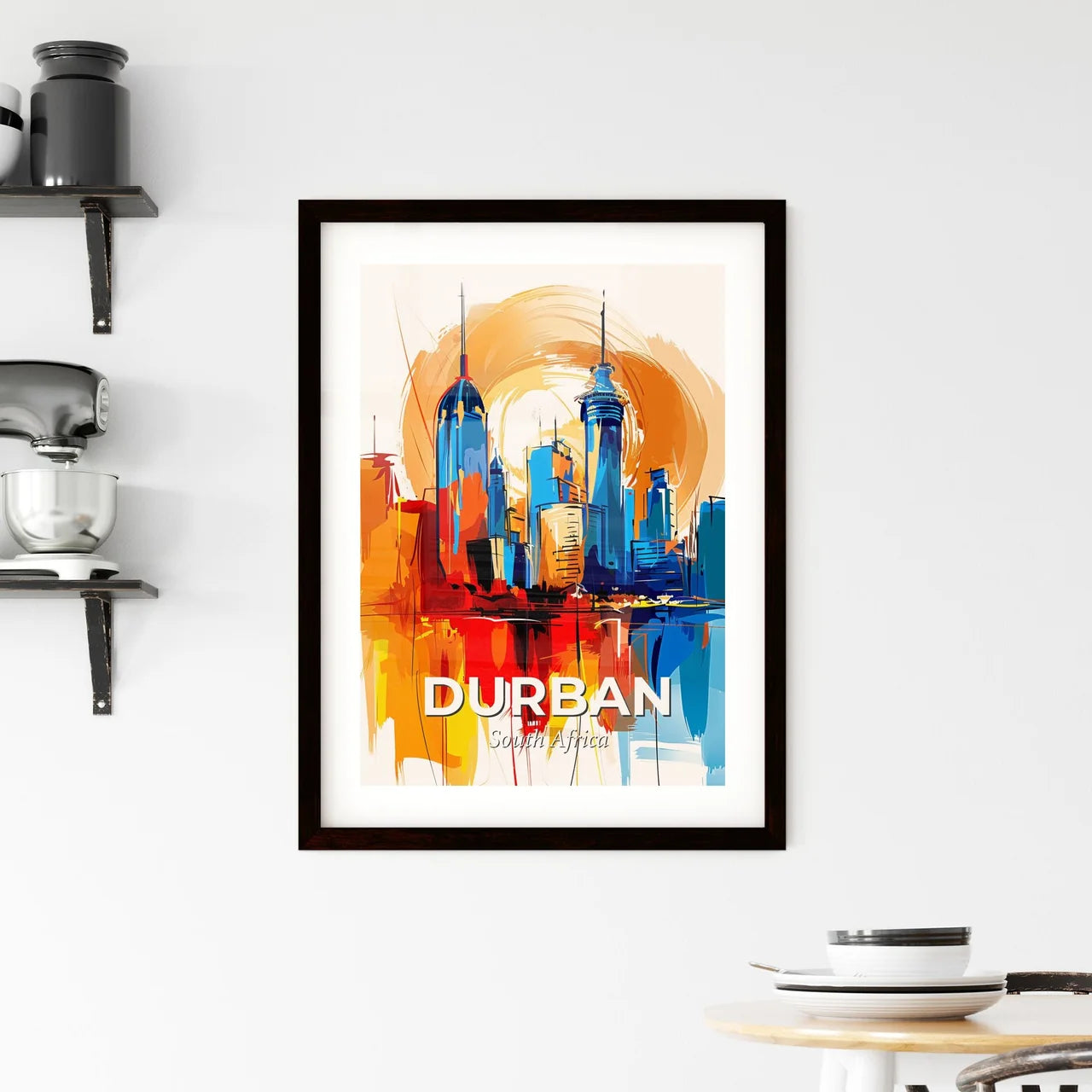 Vibrant Durban, South Africa Framed Print