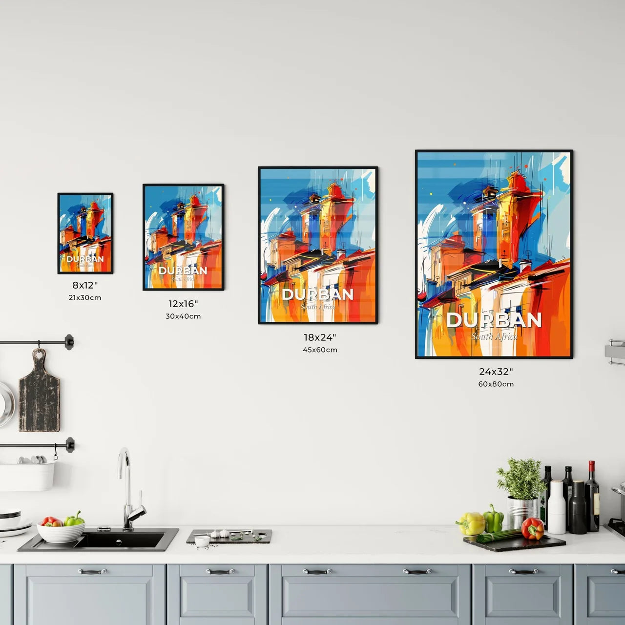 Vibrant Durban, South Africa Kitchen Art