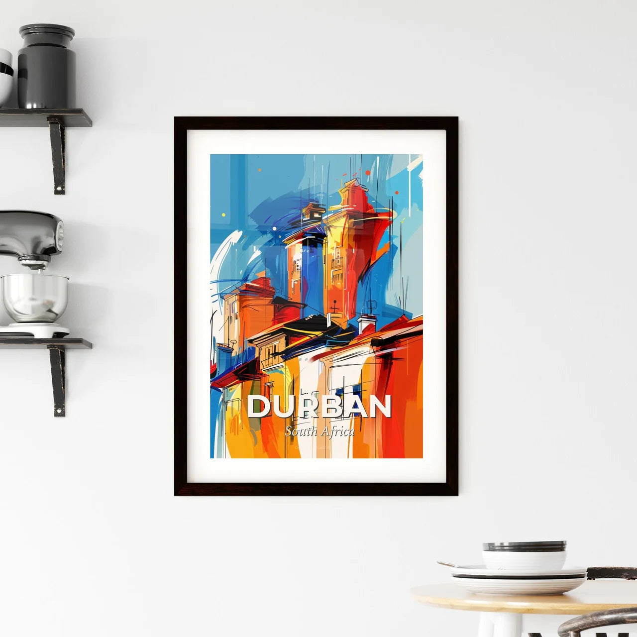 Vibrant Durban, South Africa Framed Print