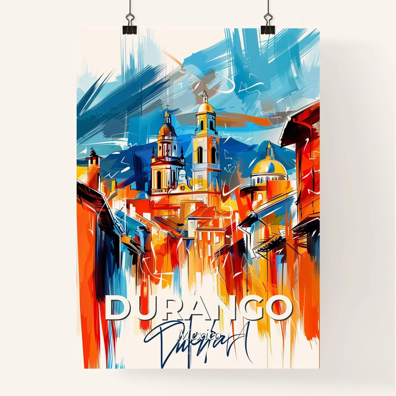 Vibrant Durango, Mexico Poster