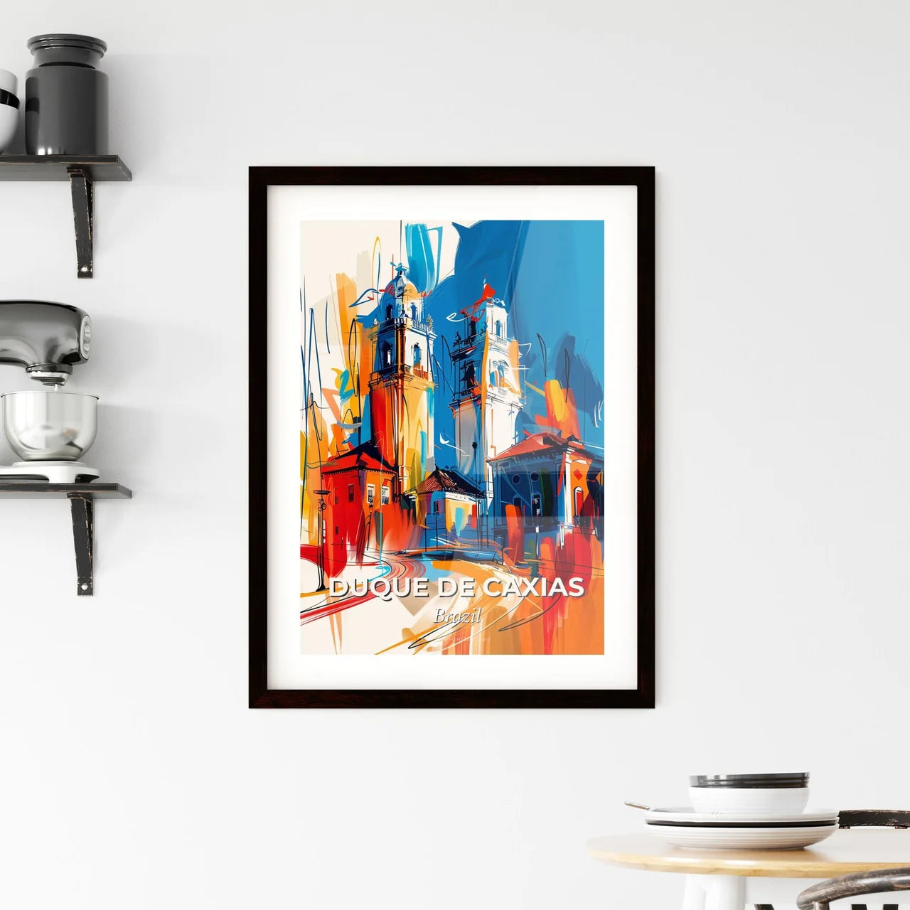 Vibrant Duque De Caxias, Brazil Framed Print