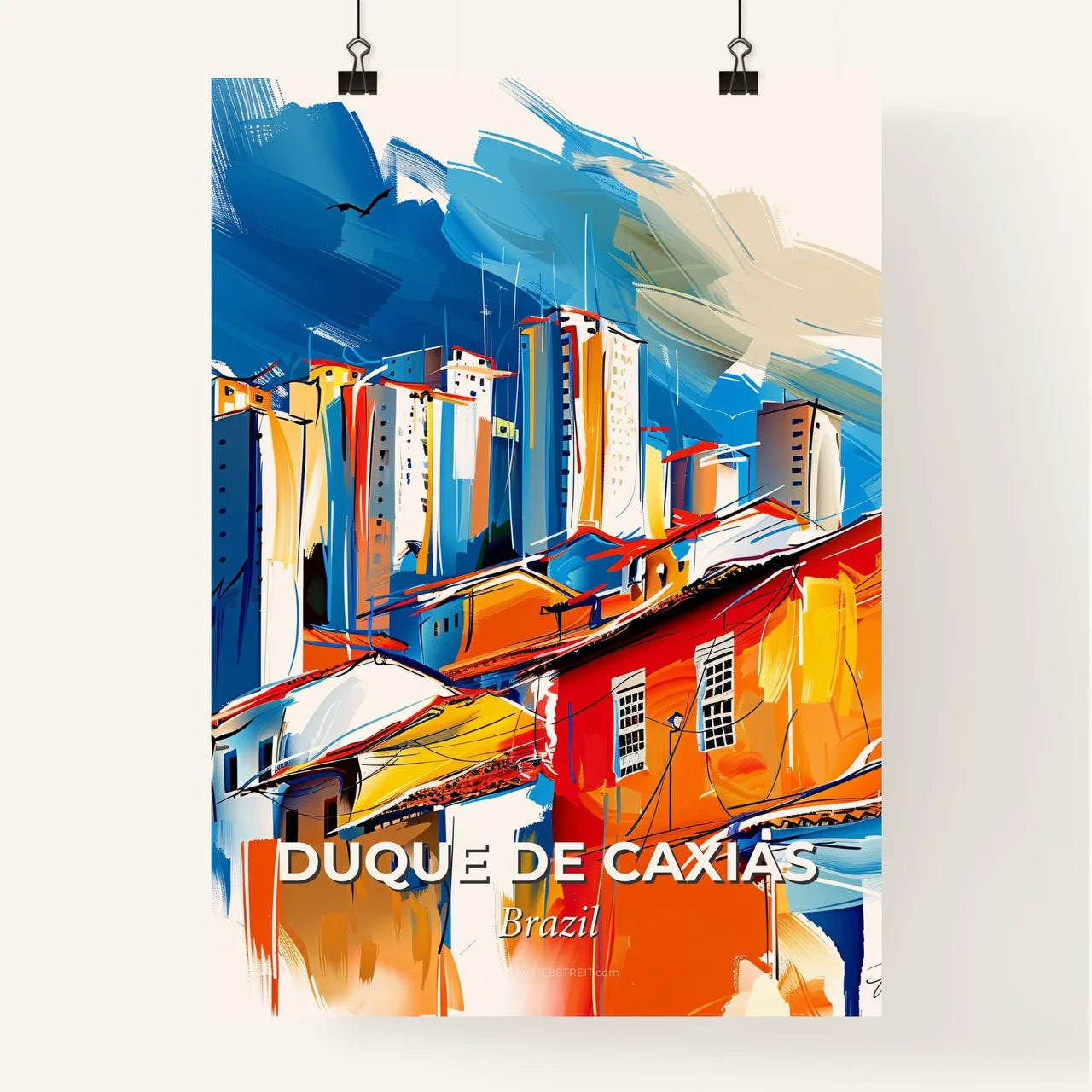 Vibrant Duque De Caxias, Brazil Poster