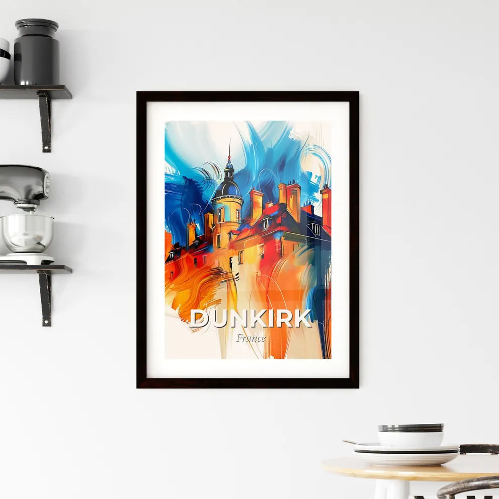 Vibrant Dunkirk, France Framed Print