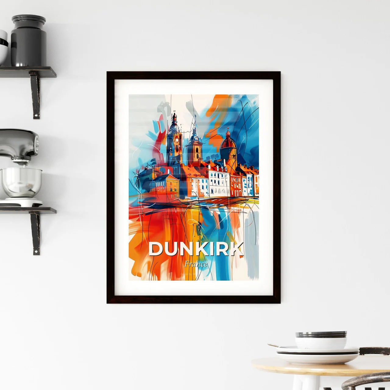 Vibrant Dunkirk, France Framed Print