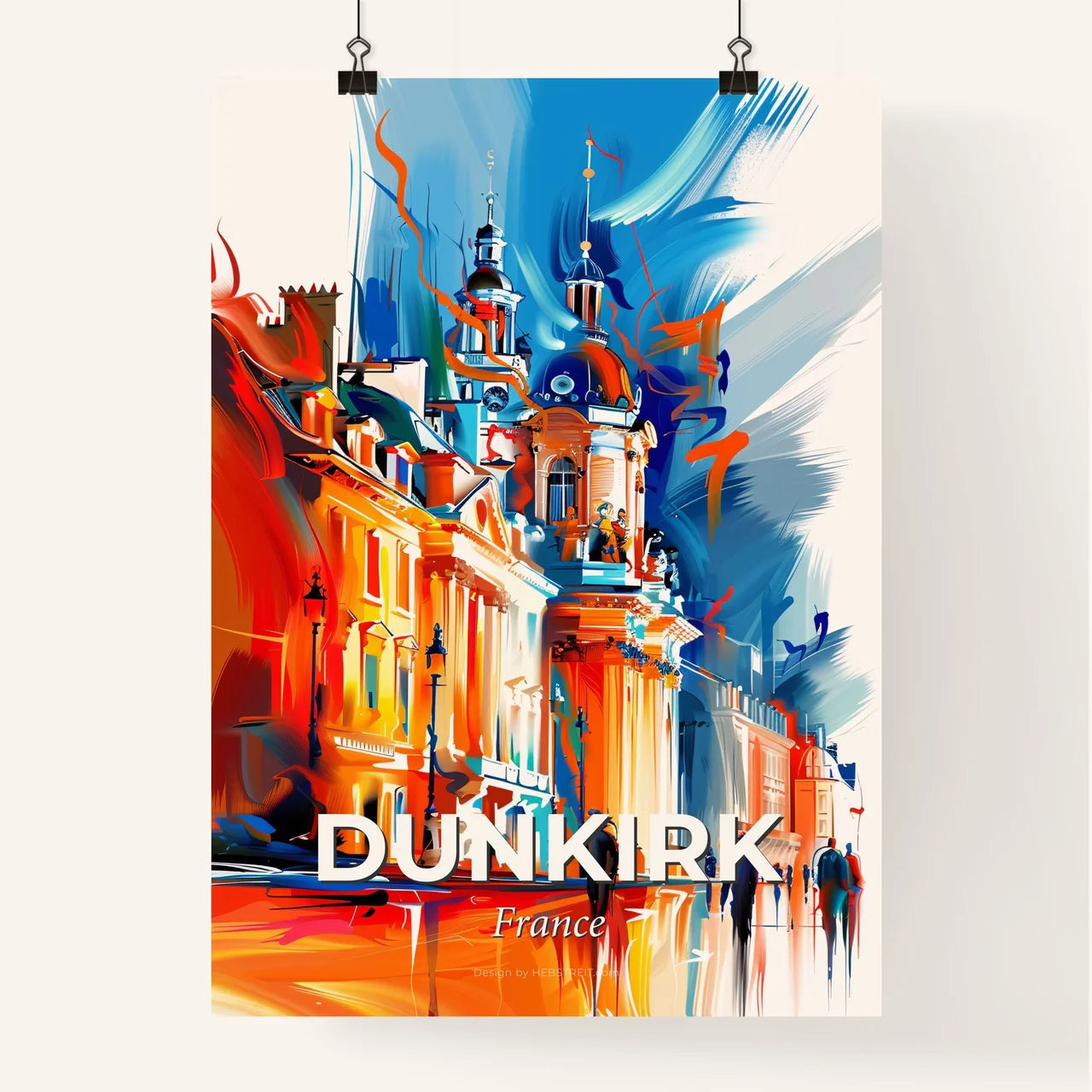 Vibrant Dunkirk, France Poster