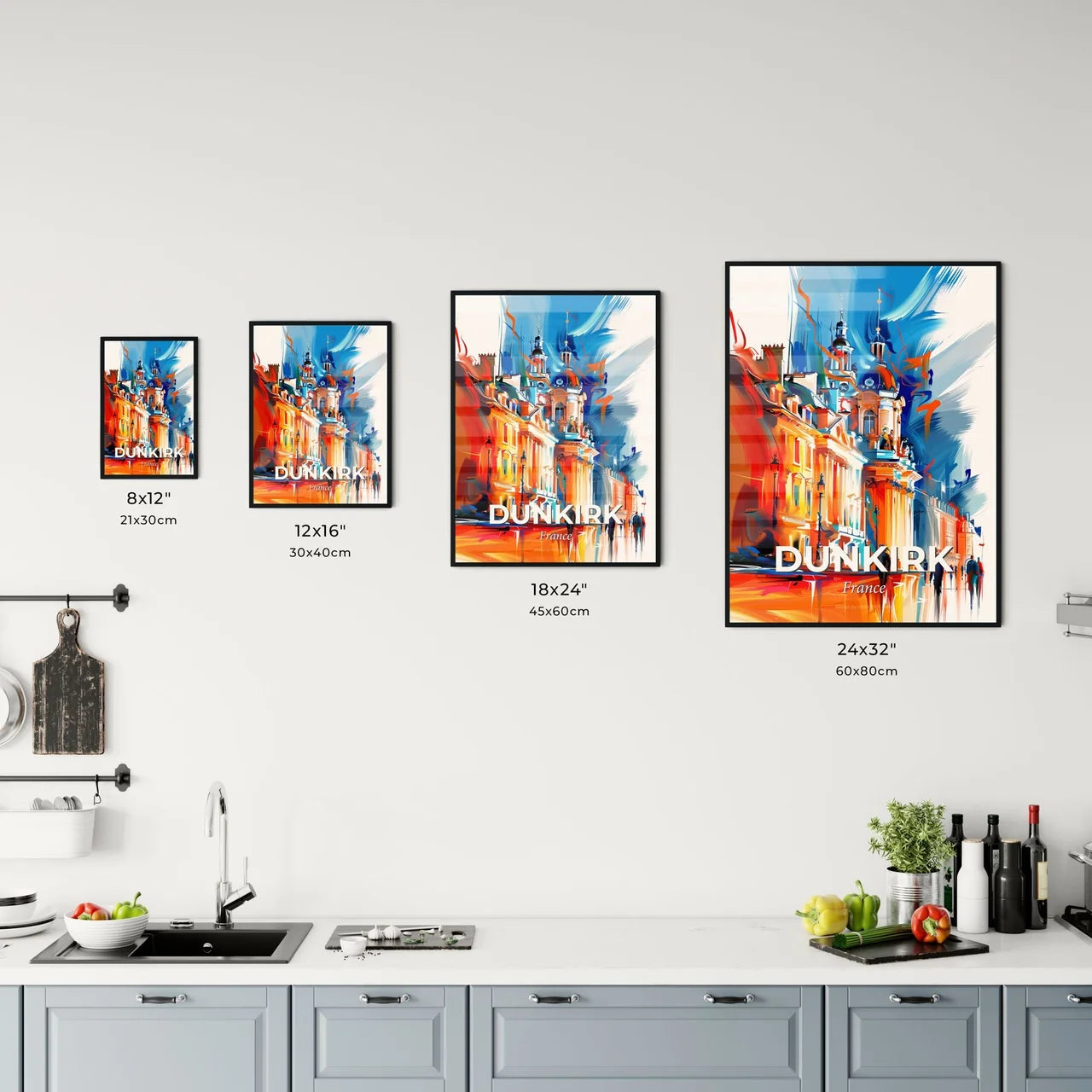 Vibrant Dunkirk, France Kitchen Art