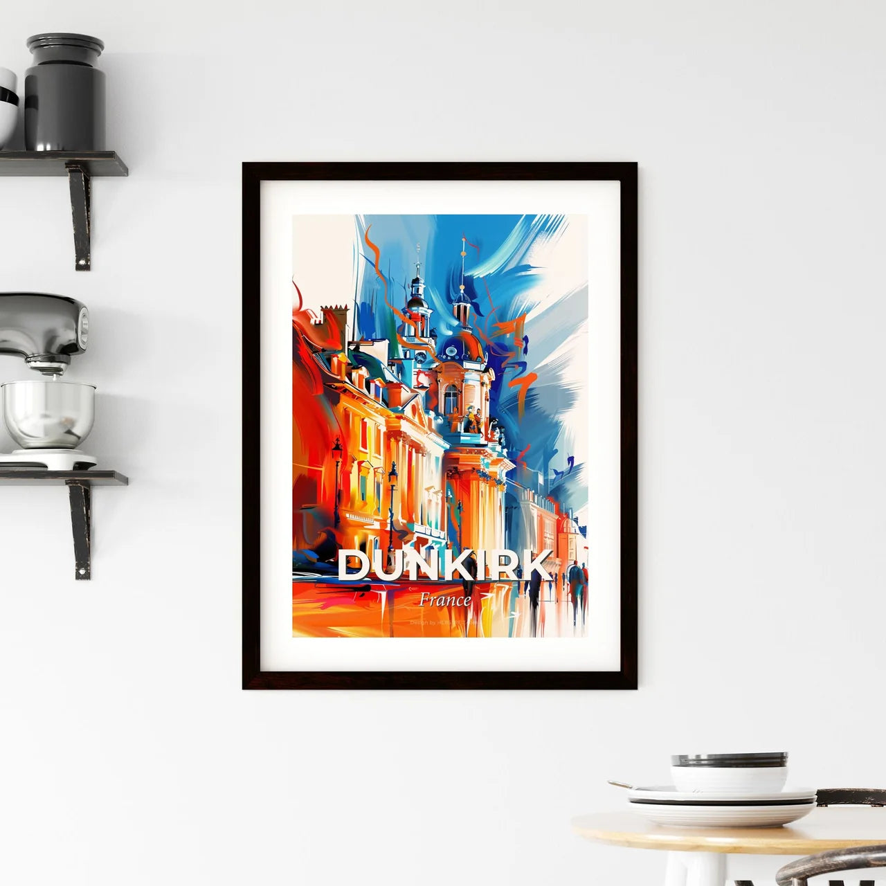 Vibrant Dunkirk, France Framed Print