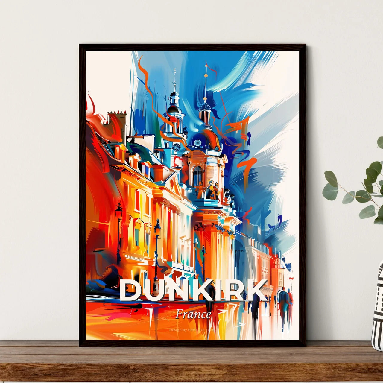 Vibrant Dunkirk, France Art Print