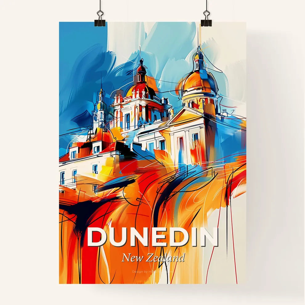 Vibrant Dunedin, New Zealand Poster