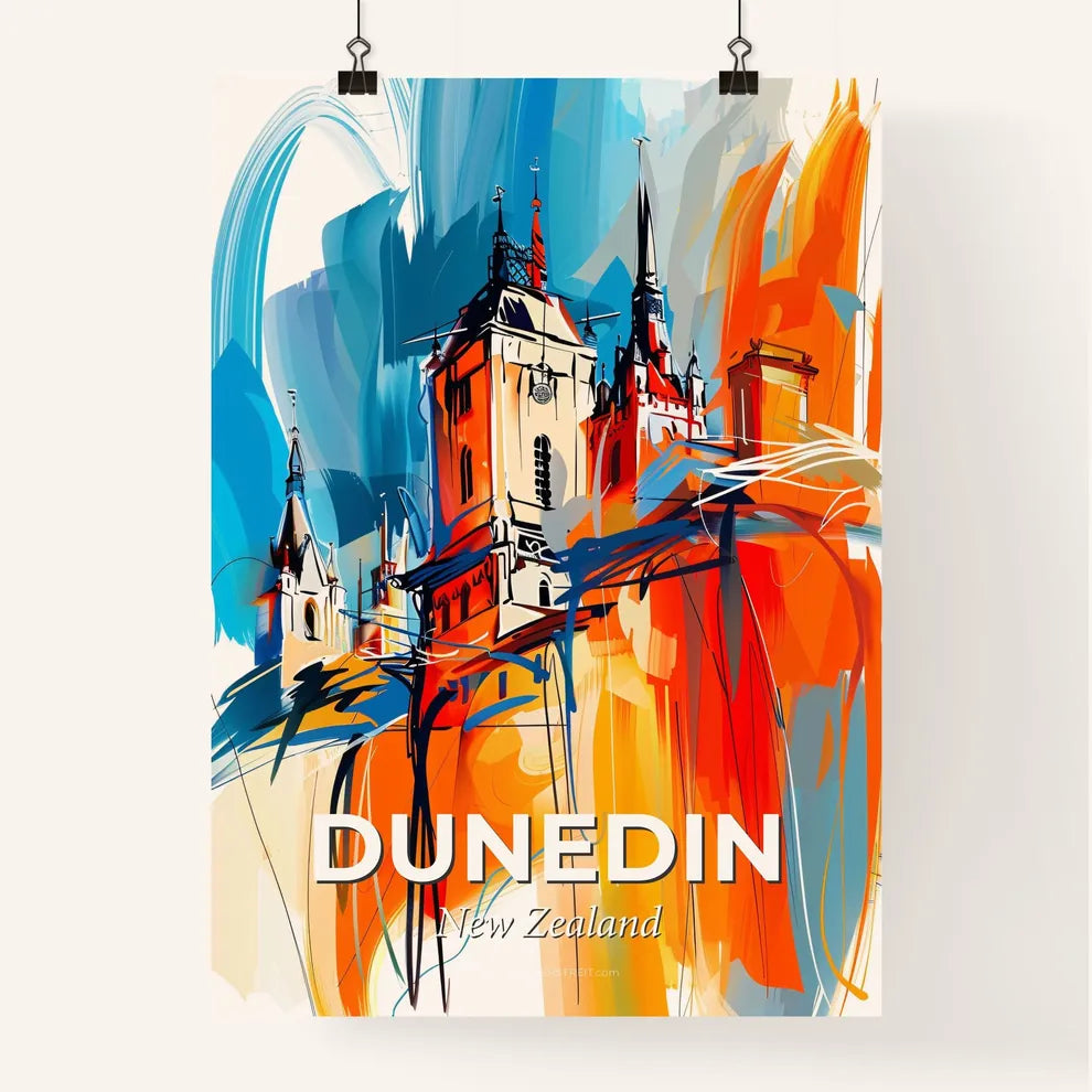 Vibrant Dunedin, New Zealand Poster