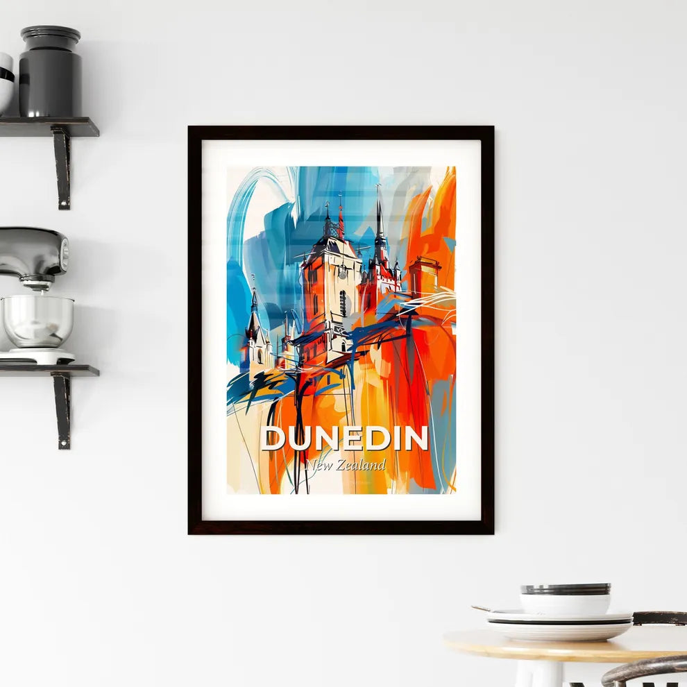 Vibrant Dunedin, New Zealand Framed Print