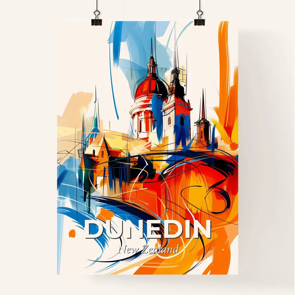 Vibrant Dunedin, New Zealand Poster