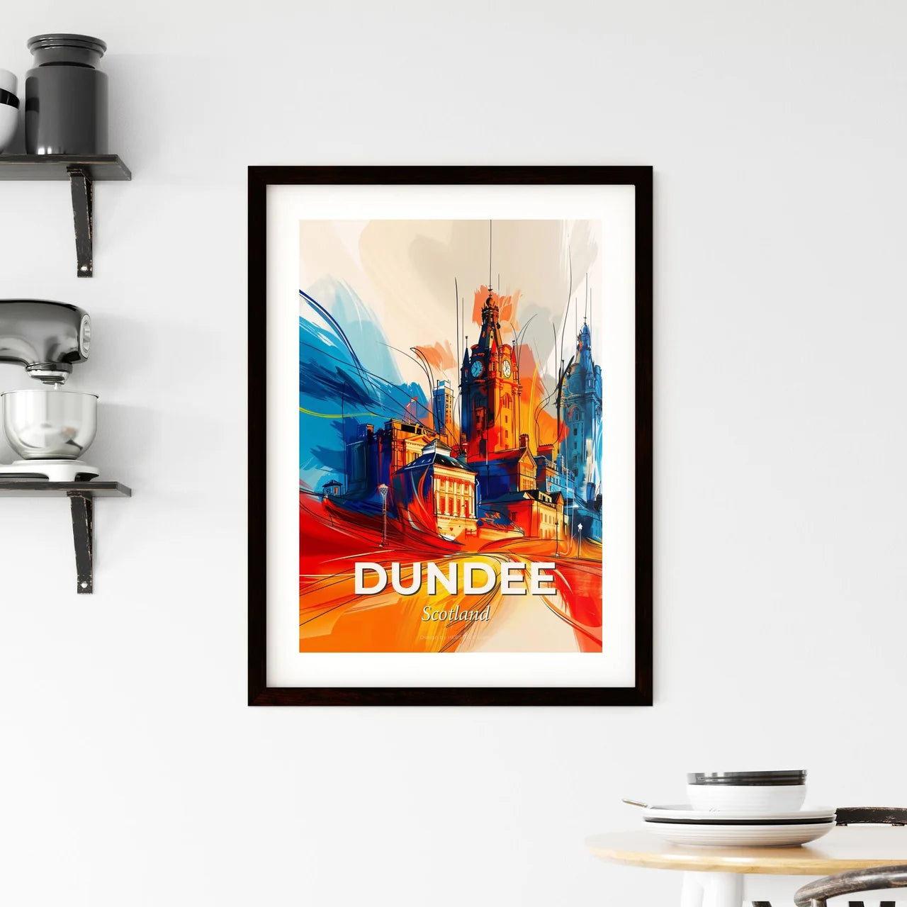 Vibrant Dundee, Scotland Framed Print
