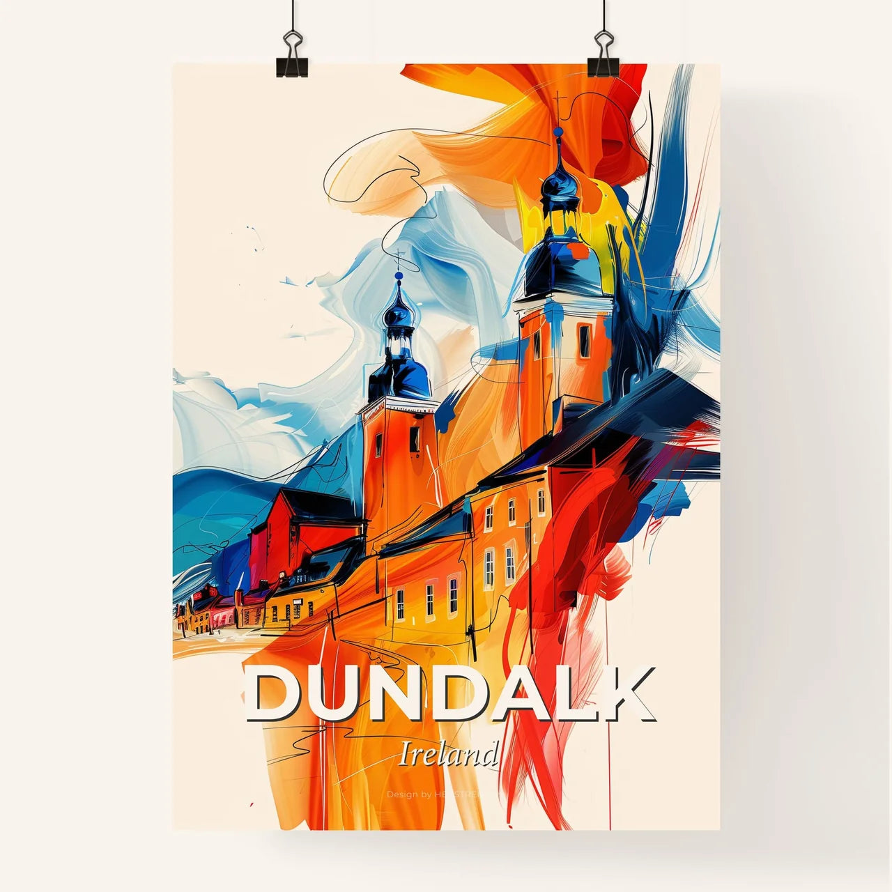 Vibrant Dundalk, Ireland Poster