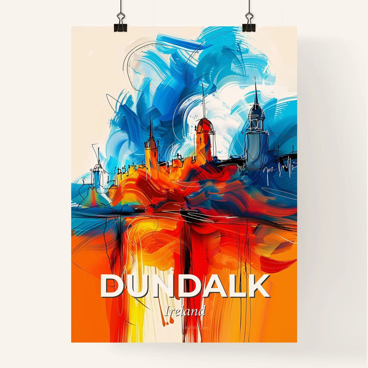 Vibrant Dundalk, Ireland Poster