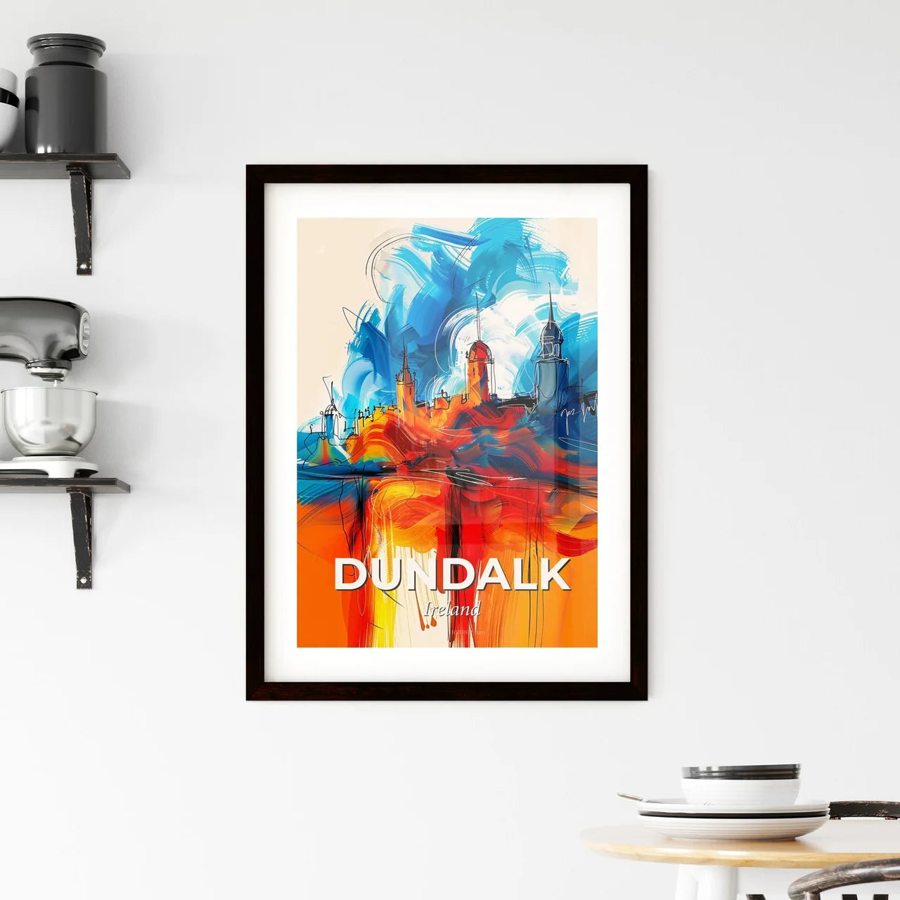 Vibrant Dundalk, Ireland Framed Print