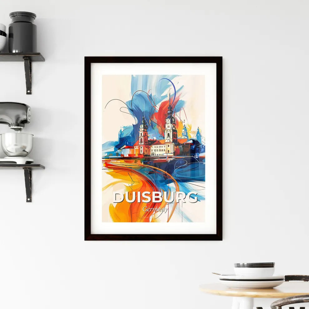 Vibrant Duisburg, Germany Framed Print