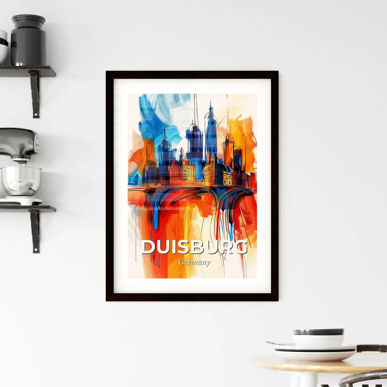 Vibrant Duisburg, Germany Framed Print
