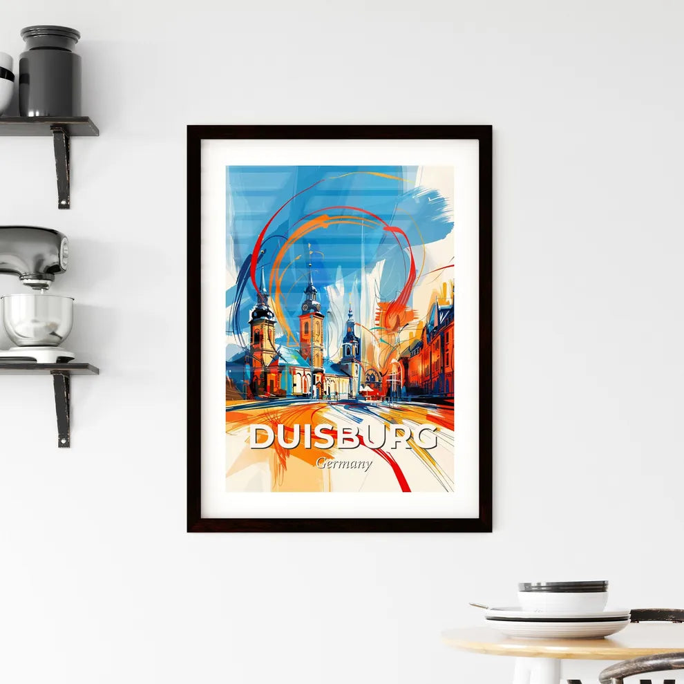 Vibrant Duisburg, Germany Framed Print