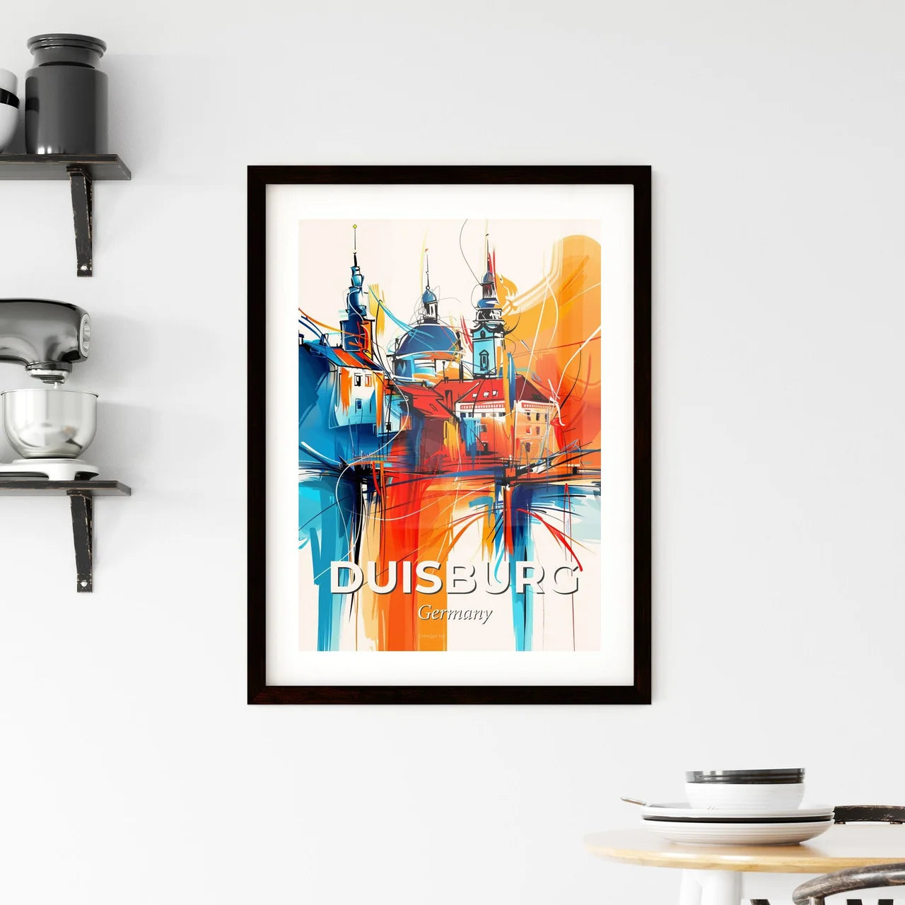 Vibrant Duisburg, Germany Framed Print