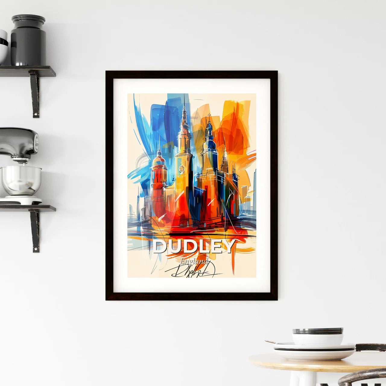 Vibrant Dudley, England Framed Print