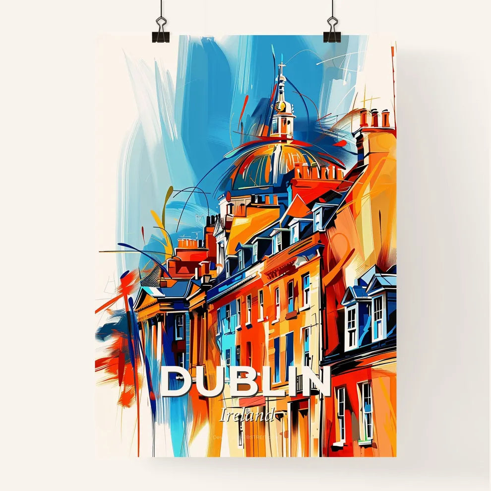 Vibrant Dublin, Ireland Poster