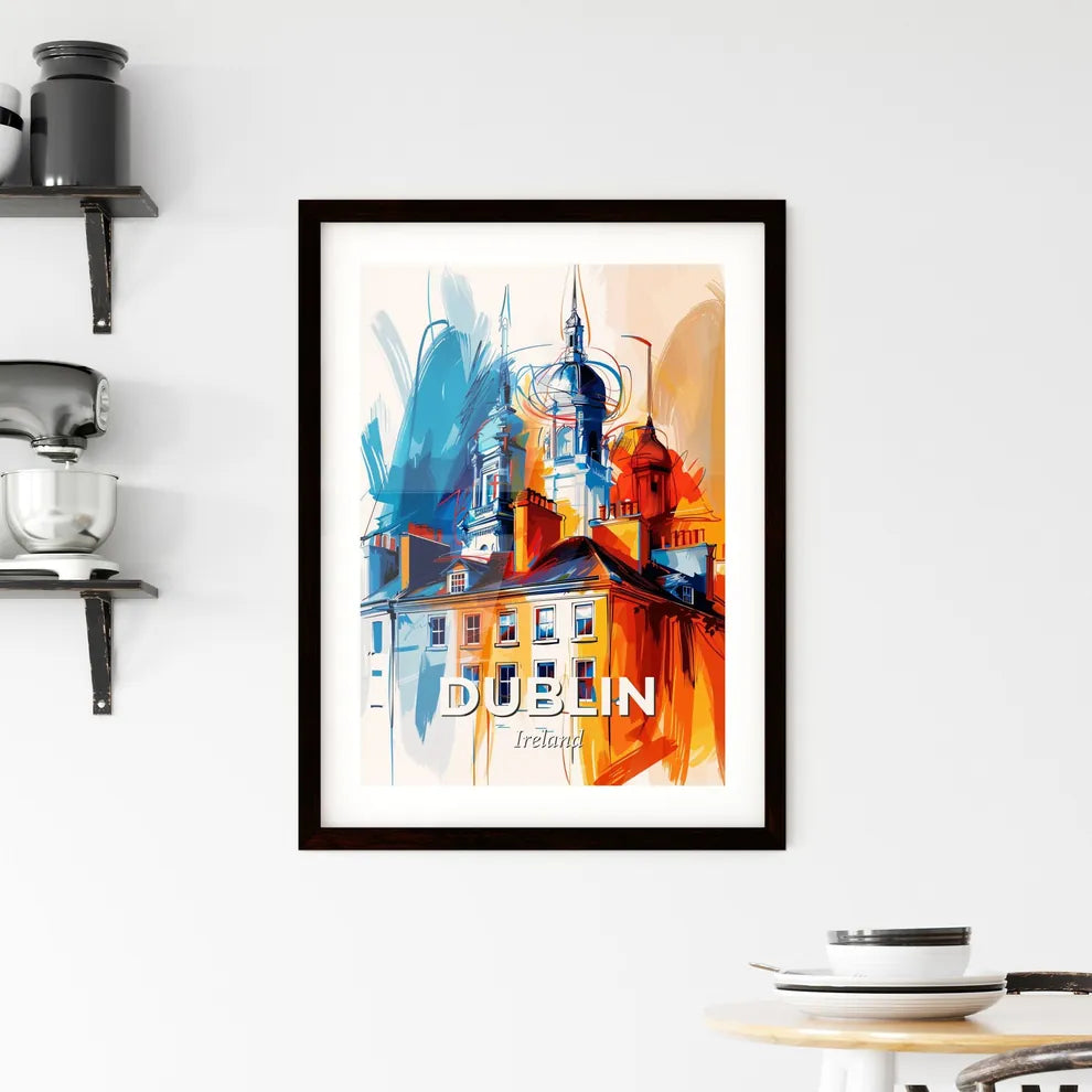 Vibrant Dublin, Ireland Framed Print