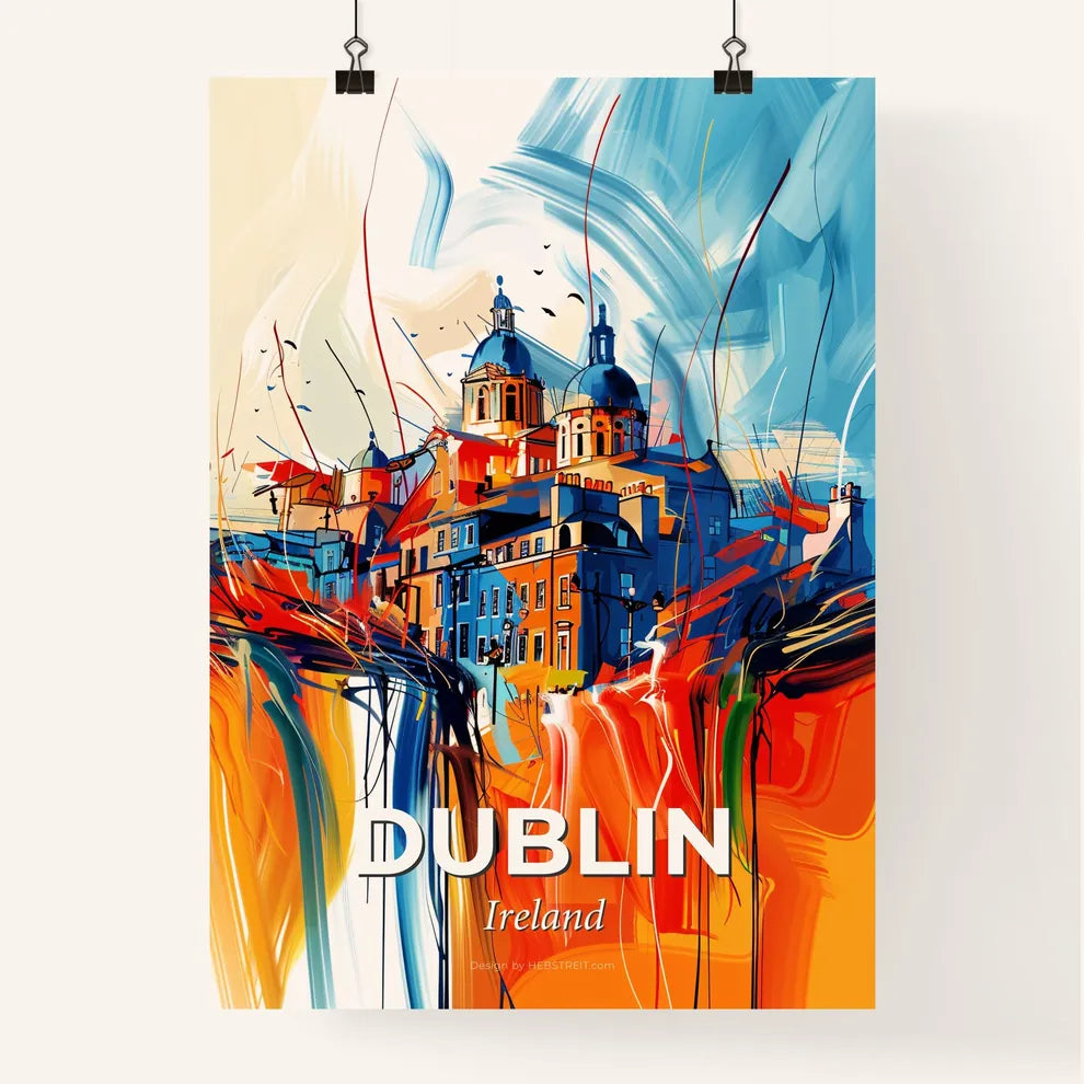 Vibrant Dublin, Ireland Poster
