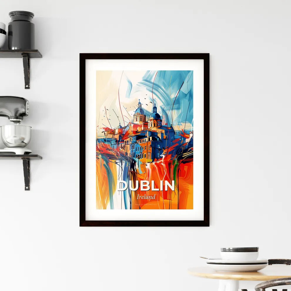 Vibrant Dublin, Ireland Framed Print