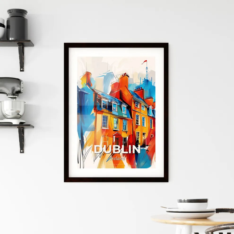 Vibrant Dublin, Ireland Framed Print