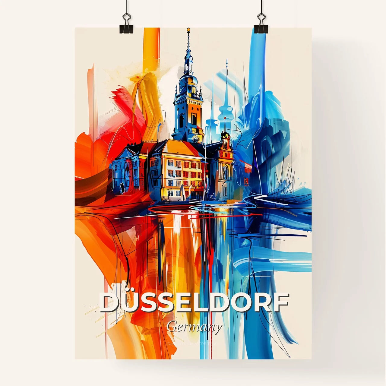 Vibrant Düsseldorf, Germany Poster