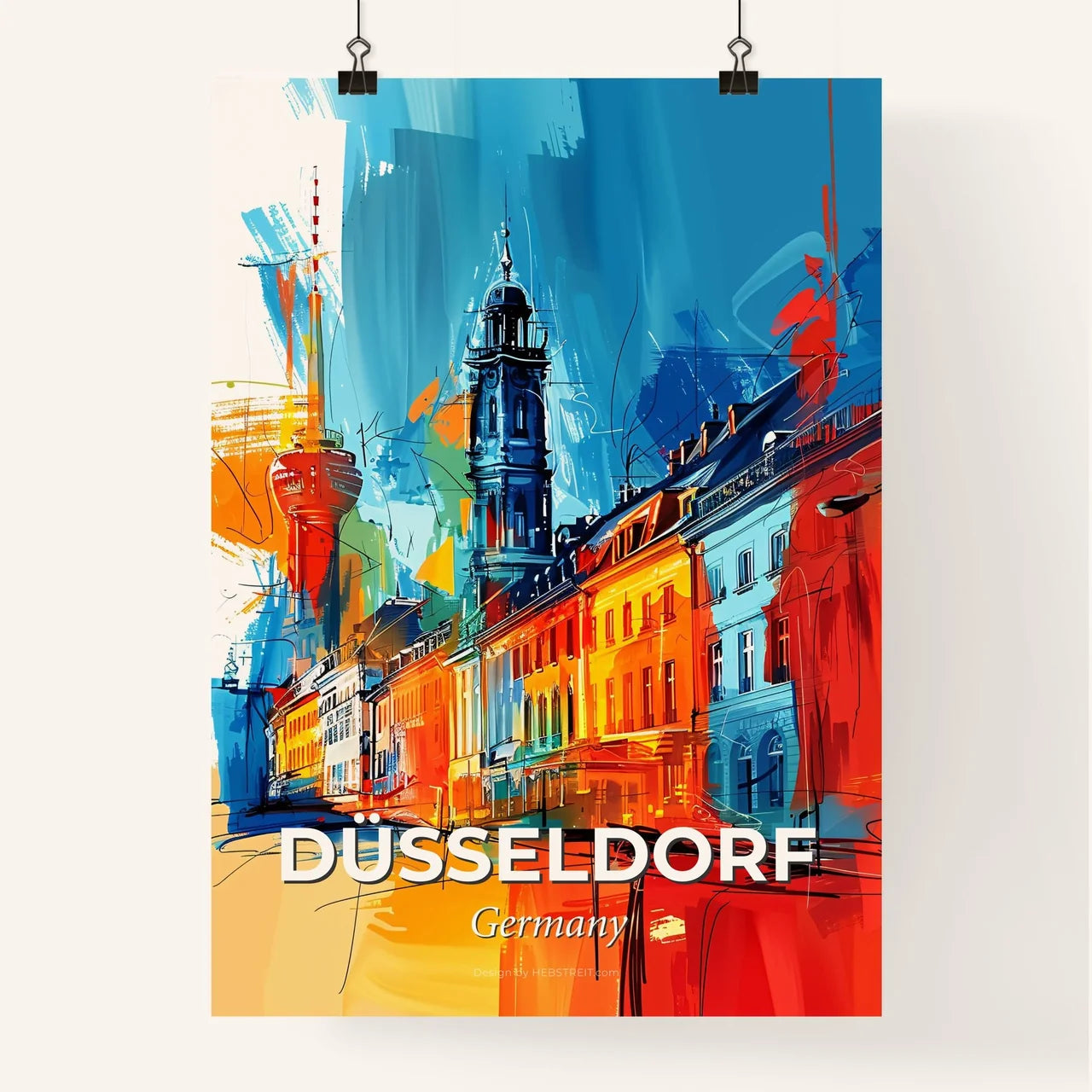 Vibrant Düsseldorf, Germany Poster