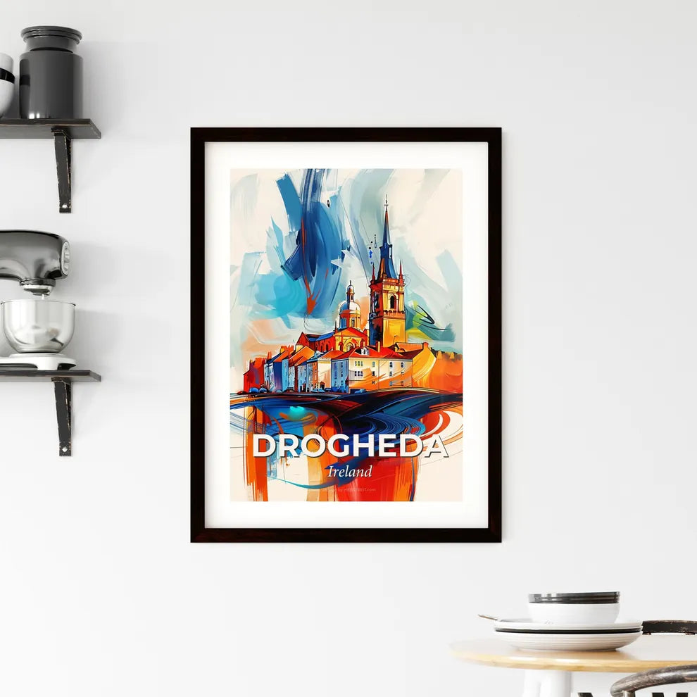 Vibrant Drogheda, Ireland Framed Print