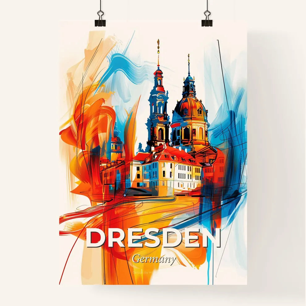 Vibrant Dresden, Germany Poster
