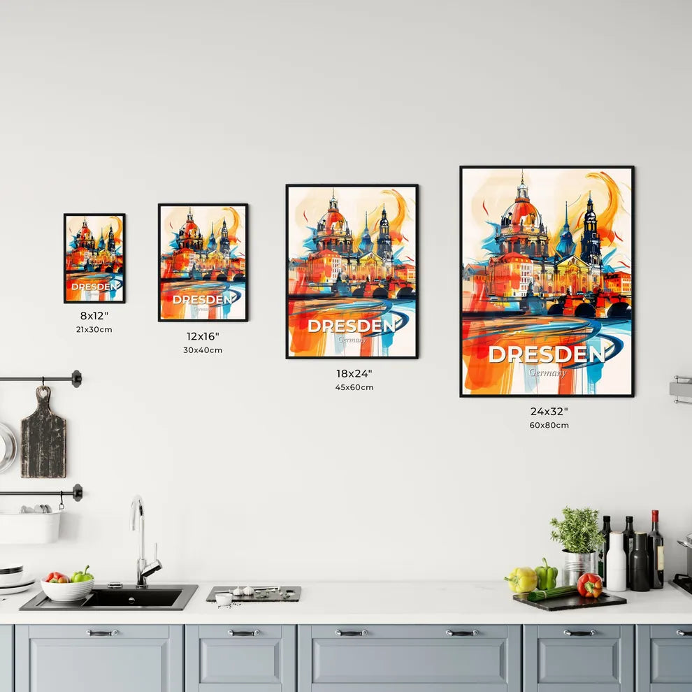 Vibrant Dresden, Germany Kitchen Art
