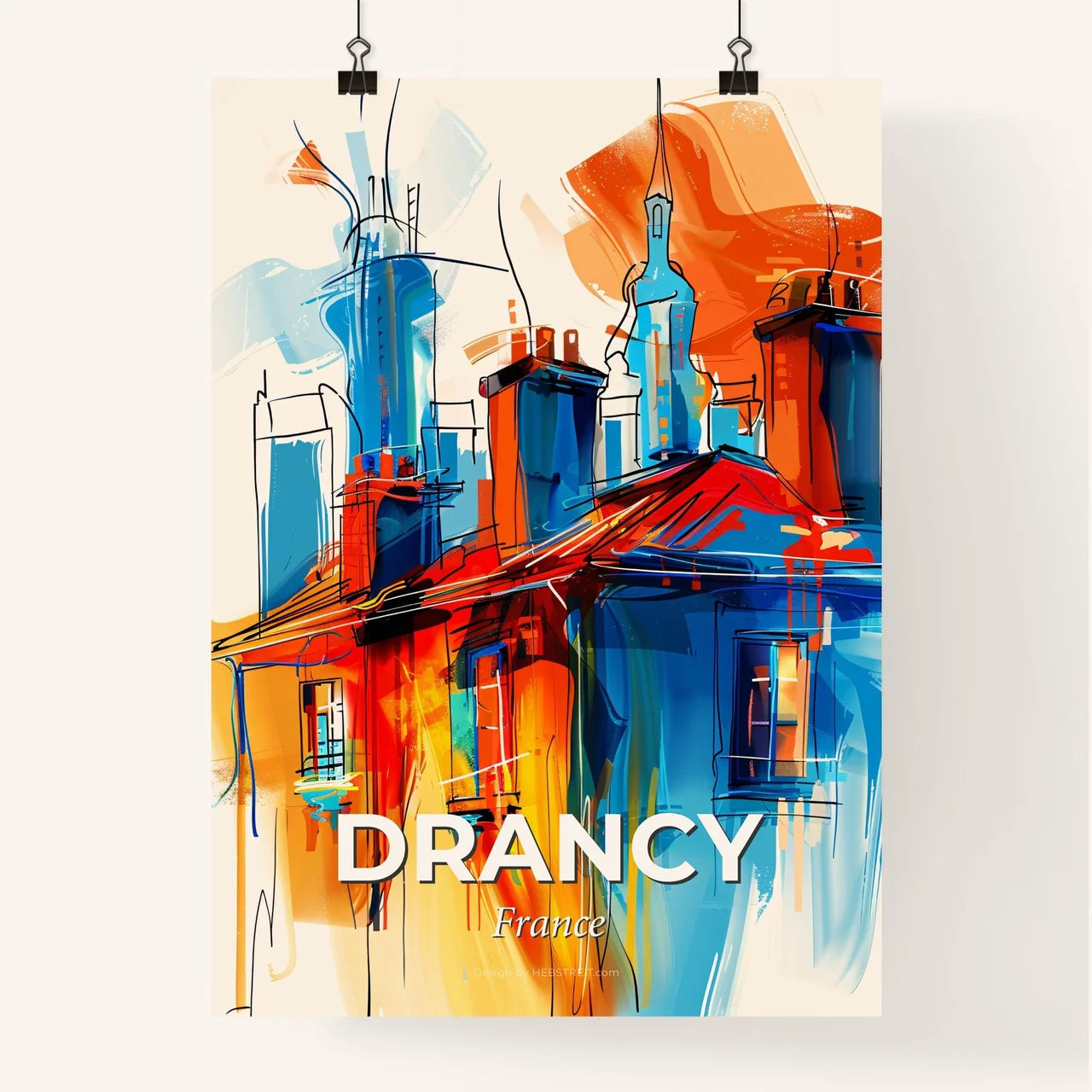 Vibrant Drancy, France Poster