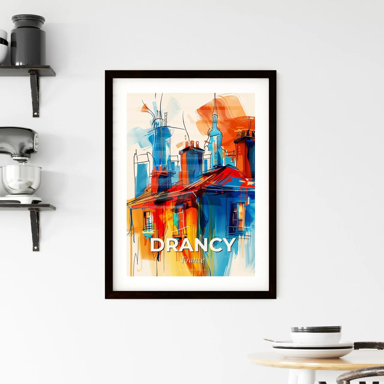 Vibrant Drancy, France Framed Print
