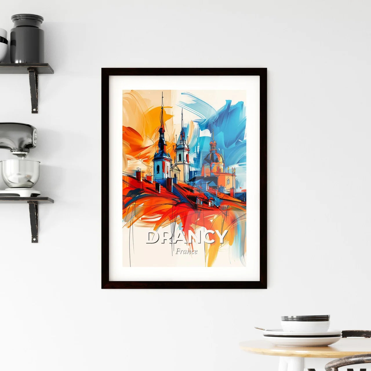 Vibrant Drancy, France Framed Print